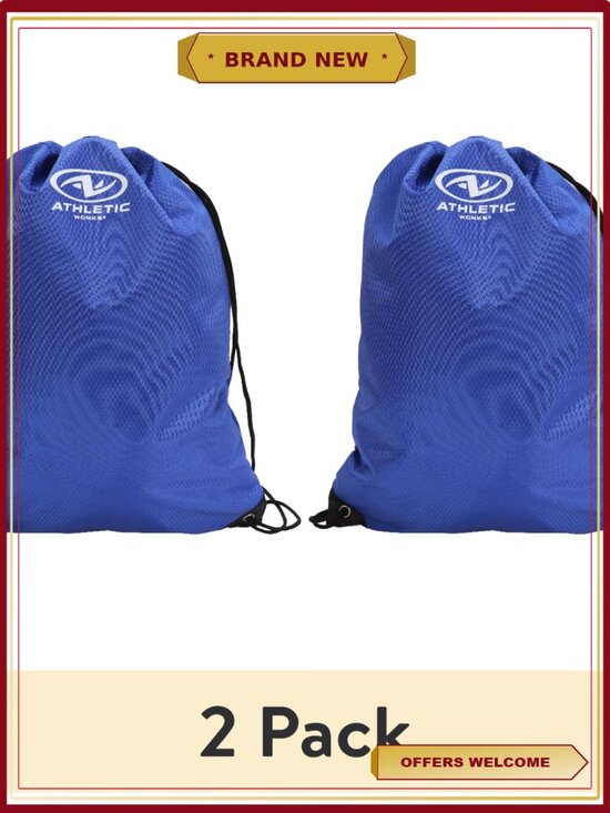 Other - Athletic Works 11L Cinch Sack Backpack (2 Pack) Drawstring Gym Bag